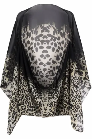Roberto Cavalli Leopard-print silk shawl