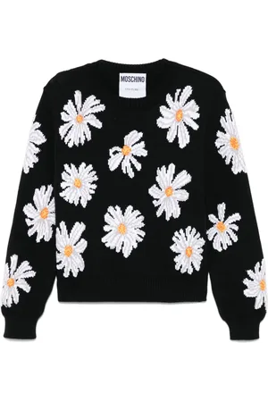 Moschino Floral-jacquard sweater