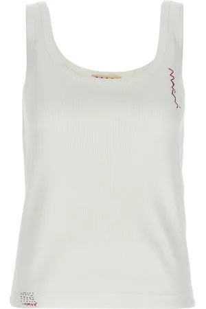 Marni Embroidered logo tank top