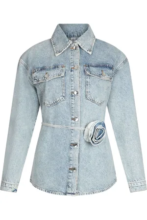 Liu Jo Floral-appliqu?? denim jacket