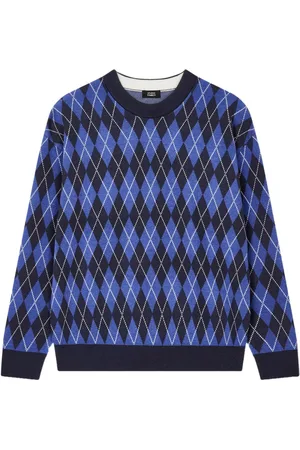 Studio Tomboy Argyle-pattern jumper