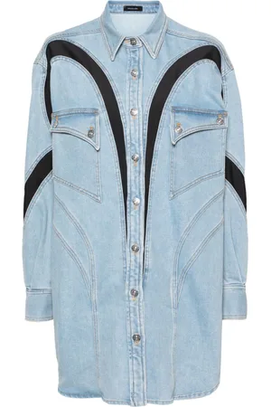 MUGLER Panelled denim jacket