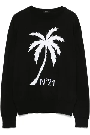 Nº21 Logo-embroidered sweater