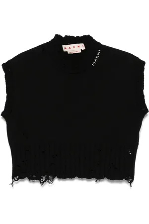 Marni Distressed-effect vest