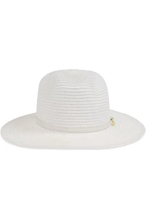 Melissa Odabash Woven fedora hat