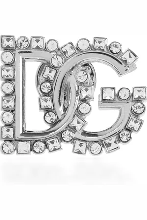 Dolce & Gabbana DG crystal-embellished brooch