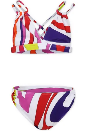 PUCCI Junior Marmo-print bikini