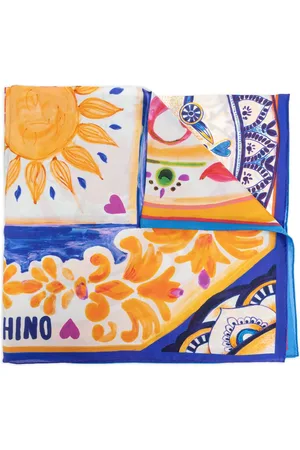 Moschino Mosaic-print scarf