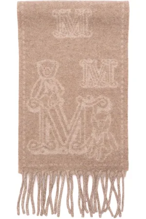 Max Mara Jacquard cashmere scarf