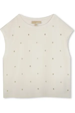Michael Kors Eyelet-detail cotton T-shirt