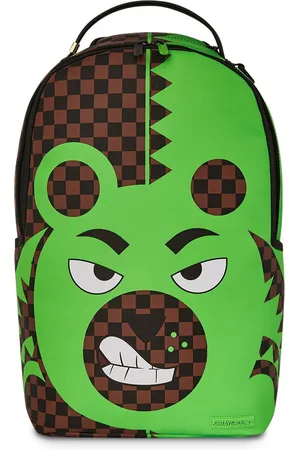 Sprayground Green Bear Face backpack