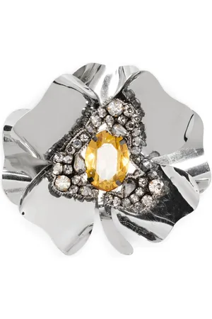 Nº21 Crystal-embellished brooch
