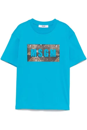 Msgm S5MSJBTH036MS011 azzurro 100%cotone