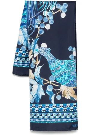 Salvatore Ferragamo Animal print silk scarf