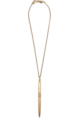 Moschino Feather-pendant necklace