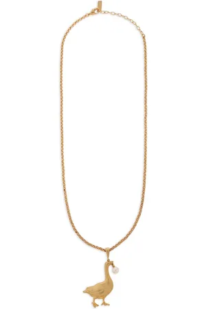 Moschino Goose-pendant necklace