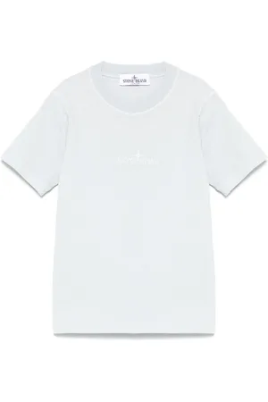 Stone Island Embroidered-logo T-shirt