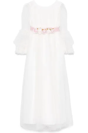 MONNALISA Floral-embroidery dress