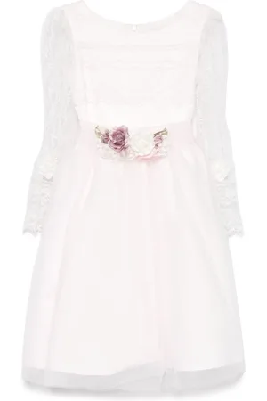 MONNALISA Floral-embroidery dress