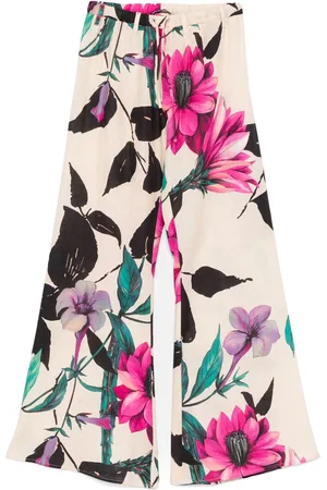HANNES ROETHER Floral-print trousers