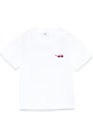 Il gufo Sunglasses-embroidered T-shirt