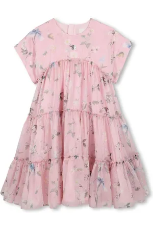 Givenchy Floral-print ruffle-detail dress