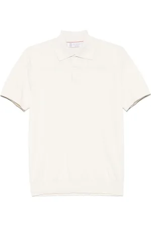 Brunello Cucinelli M??lange-effect polo shirt