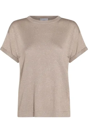 Brunello Cucinelli Glitter detailing t-shirt