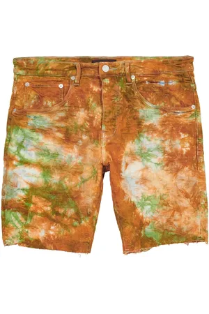 Purple Brand CAMO TIE DYE JACQUARD MONOGRAM SHORTS "Multicolor"