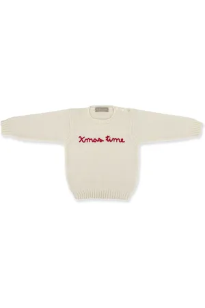 LA STUPENDERIA Slogan-embroidered sweater