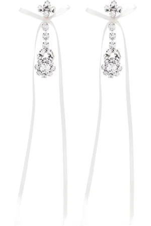 Simone Rocha Bow Ribbon drop earrings