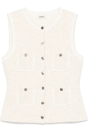 Sandro Tweed waistcoat