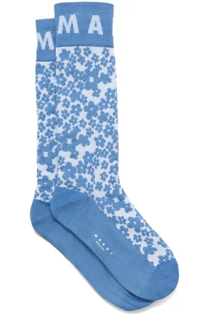 Marni Intarsia-knit logo socks