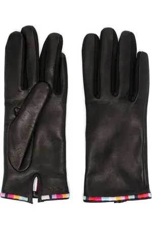 Paul Smith Signature-stripe leather gloves