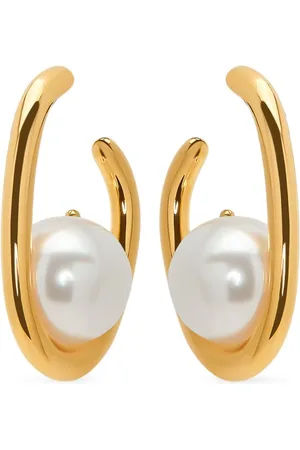 Oscar de la Renta Embellished hoop earrings