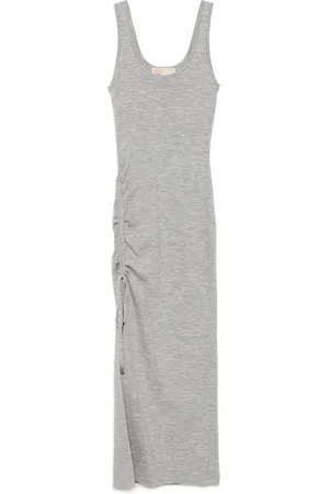 Michael Kors Ruched scoop-neck dress