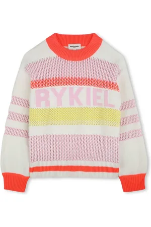 Sonia Rykiel Enfant Intarsia logo jumper