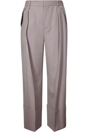 Victoria Beckham Straight-leg turn-up trousers
