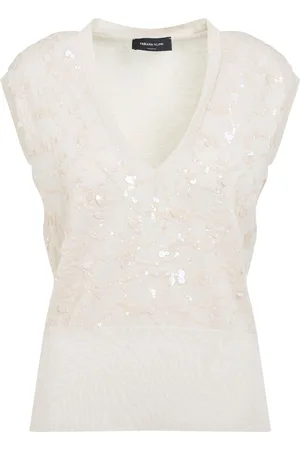 Fabiana Filippi Sequinned sleeveless blouse