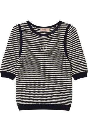 Twin-Set Embroidered striped T-shirt