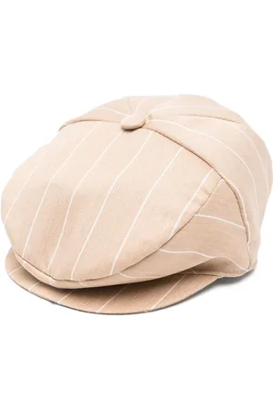 COLORICHIARI Striped baker boy cap