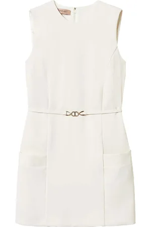 Twin-Set Crepe belted top