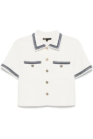 Maje Stripe-trim top