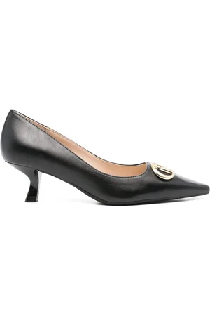 Liu Jo 50mm logo-plaque pumps
