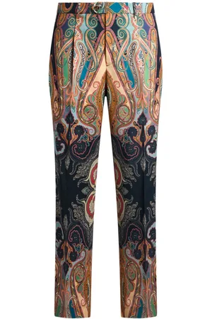 Etro Paisley print wool trousers