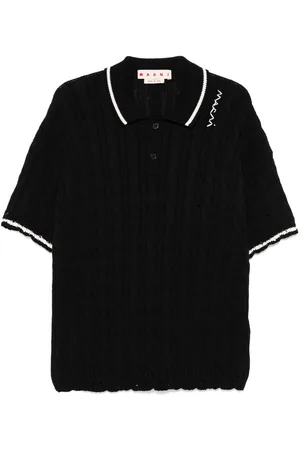 Marni Cable-knit polo shirt