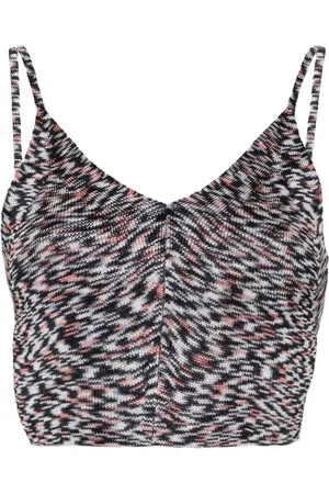 Missoni Tied-around cropped top