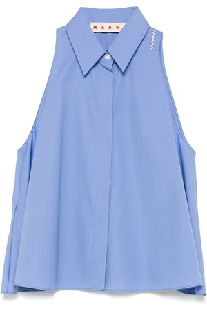 Marni Flared cotton blouse