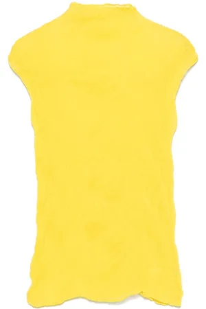 Issey Miyake Twisted chiffon top