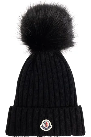 Moncler Pompom-detail wool beanie